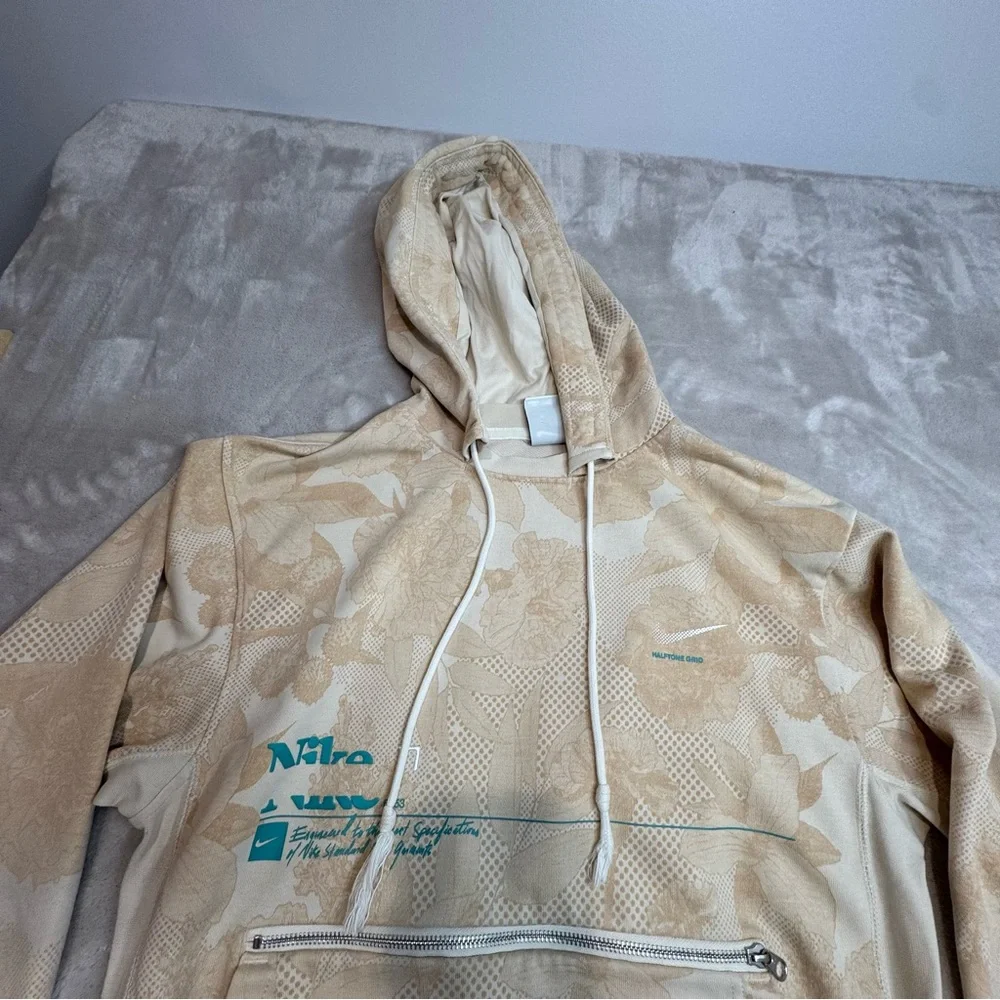 Nike Dri-FIT Standard‎ Issue Men's Basketball Pullover Hoodie PEARL WHITE small